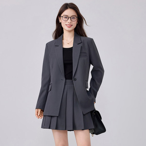 Women'sSuit <b>Set</b> Full Sleeve Polyester Anti-Wrinkle <b>Office</b> Lady Spring Workwear - Product Image 2