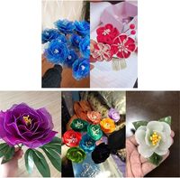 55MM panjang simulasi bunga inti dan benang sari DIY simulasi bunga sifon bahan aksesoris bahan buatan tangan