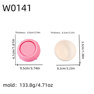 Moldes de silicona hechos a mano Kingnoo para adornos decorativos estilo DIY, moldes de silicona para cuencos W0141, herramientas para pasteles en stock - Product Image 2