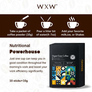 Etiqueta privada OEM Adelgazamiento Desayuno Pérdida de peso Polvo Delgado Desintoxicación Belleza Poder Café Comida Directo de fábrica - Product Image 6