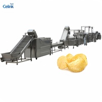 Ligne de production industrielle entièrement automatique de chips de pommes de terre 100 kg/h – Production efficace de chips et de frites – Vente chaude