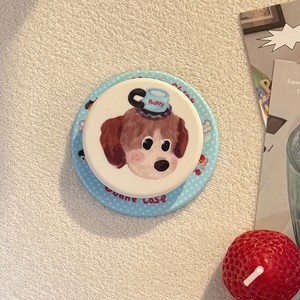 Oil Painting Cartoon Puppy for Magnetic Desk Bracket for for Retractable Portable Plastic Film <b>Phone</b> <b>Holder</b> - Product Image 4