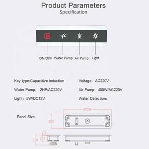 STEPON Fabricante OEM ODM Bañera de hidromasaje Panel de control Controlador de bañera de masaje - Product Image 5