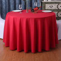 Linge de table d'approvisionnement d'usine 100% polyester couleur unie couverture de table hôtel banquet nappe