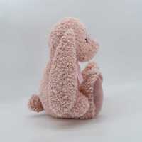 Boneka Kelinci Telinga Panjang Ultra Lembut dan Menenangkan, Isi Kapas PP, Desain Bordir, Boneka Isi Empuk yang Nyaman, Hadiah Valentine yang Luar Biasa