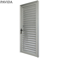 Porte à persiennes en aluminium, cloison, porte aveugle, fournisseur de portes en aluminium