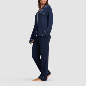 <span class=keywords><strong>Pigiama</strong></span> da <span class=keywords><strong>Donna</strong></span> in Bambù Organico, Set Sostenibile in <span class=keywords><strong>Jersey</strong></span>, Abbigliamento da Notte Personalizzato, Completo Loungewear in Bambù - Product Image 6