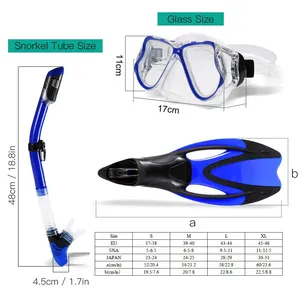 Custom CE Certified Freediving Swimming Snorkel Kit Scuba Diving Equipment