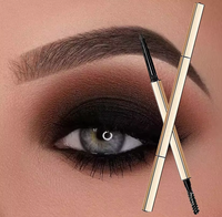 Stylo bille rétractable double tête de haute qualité, sans logo, étanche, résistant à la transpiration, longue durée, fin, noir, à base de plantes et sans produits chimiques