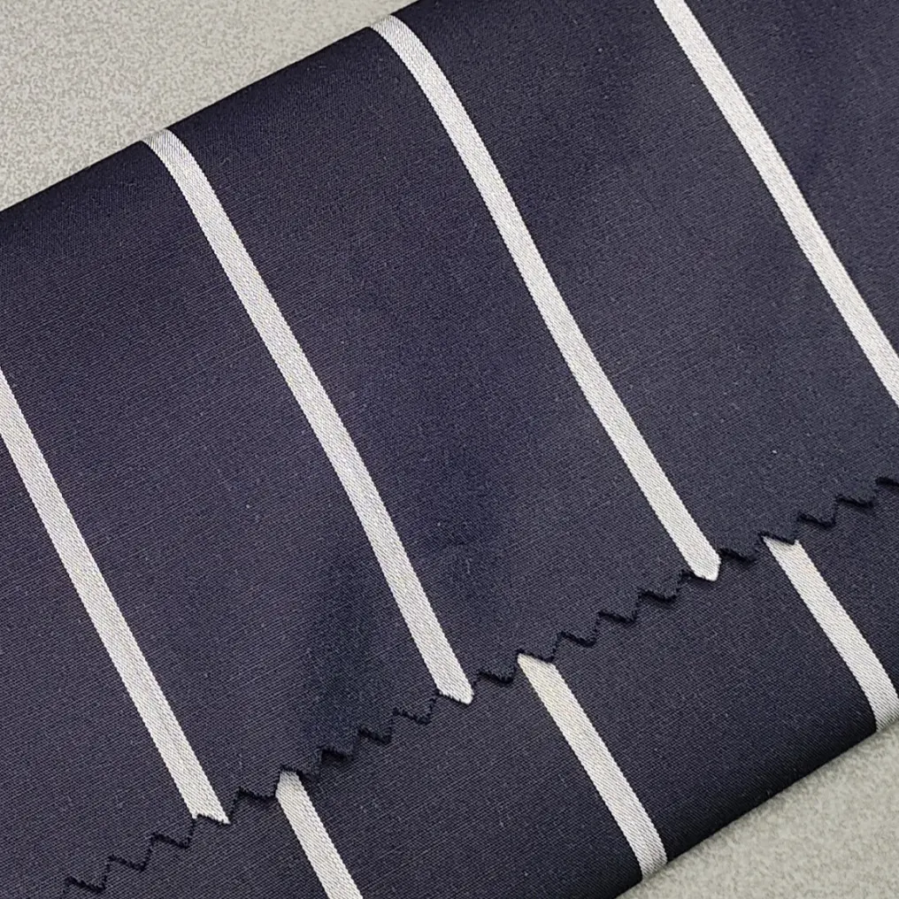 Fabric Manuffacture 100% Cotton Yarn Dyed Fabric High Quality 101gsm Big Vertical Stripe Summer Spring Fabric For Men Shirt