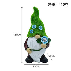 Venta al por mayor de figuritas divertidas de Gnomo de Pascua, estatuas decorativas de resina para jardín, material de poliresina - Product Image 5