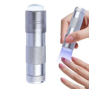 Lampe à ongles UV LED portable avec tête en silicone, séchage rapide, lampe de polymérisation de vernis gel portative pour la maison et le salon - Product Image 1