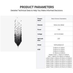 <span class=keywords><strong>Lampadario</strong></span> di Lusso in Pietra Nera per Hall di Hotel, Produzione OEM all'Ingrosso Diretta dalla Fabbrica - Product Image 4