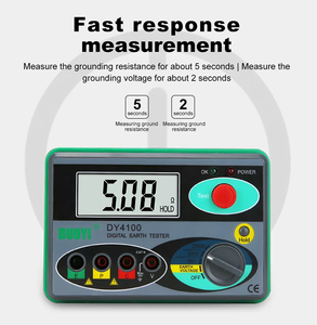 Meilleure Vente DUOYI DY4100 Testeur Numérique de Résistance de Terre 2000 Ohm DY4100 – Excellent Rapport Qualité-Prix Testeur de Résistance de Terre DY4100 - Product Image 3