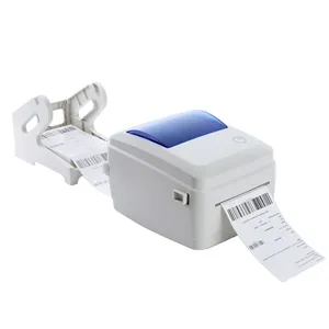 12 ay garanti ile stokta yepyeni mavi diş özelleştirilebilir termal barkod özel yapışkan etiket yazıcı