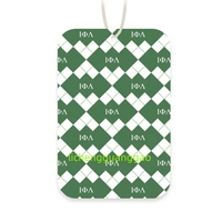 Désodorisant de voiture Iota Phi Lambda, promotionnel, vente en gros, sororité, personnalisé avec n'importe quel logo, désodorisant de voiture carré personnalisé