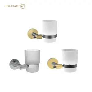 Simple Installation Wall Mounted Chrome Bathroom Accessories Elegant Tumbler Holder