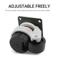 Roulettes de nivellement rétractables pour étagères de rangement et présentoirs robustes 40F 60F 80F 100F 120F Roulettes pivotantes