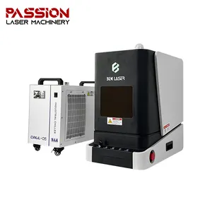 2024 New Fully Enclosed 3w 5w 10w 15w 3D UV Laser Marking Engraving Machine For Glass Plastic Crystal Face Mask Logo Printing