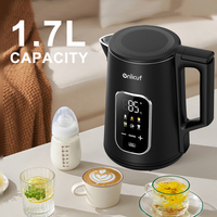 Nouveau 1.7L numérique coque en acier inoxydable Smart bouilloire électrique Tuya Wifi garder au chaud température Mobile contrôle affichage bouilloire à thé