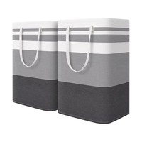 Panier à linge pliable grande capacité, imperméable, autoportant, avec poignées extensibles, pour rangement domestique