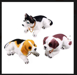 F-6655 Lindo Bulldog con Cabeza Móvil, Adorno para el Tablero del Auto, Accesorios para el Interior del Vehículo - Product Image 6