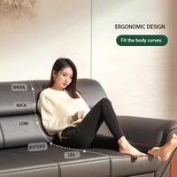 Geschäftsartiges Massivholz-Empfangssofa, Modernes Chinesisches Design, Dreisitzer Echtleder-Büroset für das Wohnzimmer
