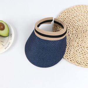 ALLCH Beach Outdoor Fashion Straw Visor <strong>Hat</strong> <strong>Summer</strong> Wholesale Girls and Boys Kids Paper Sport Children Eco-friendly Plain - Product Image 6