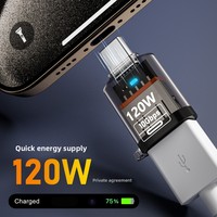 Adaptador de Transferencia de Datos USB 3.2/Gen 2 Transparente de 120W con Doble Puerto de 10 Gbps, Salida Hembra Tipo C y Soporte OTG para Computadoras y Teléfonos