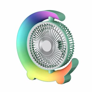 Nouveau mini ventilateur portable, recharge USB, silencieux, avec lumières LED, ventilateur de camping, vent puissant, adapté à la maison, au bureau et à l'école - Product Image 2