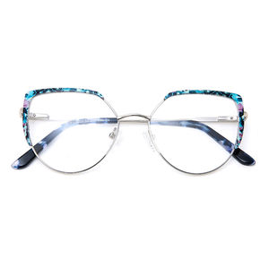 アイキャット対応ストックメタル眼鏡フレームロゴ顧客処方レディース革新的な高級アイウェア - Product Image 1