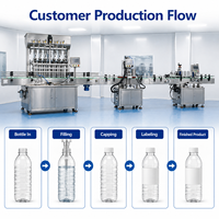 Ligne de remplissage et de bouchage automatique à conception modulaire pour un changement rapide de produit