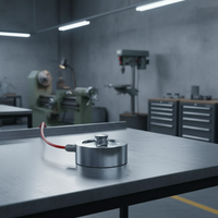 Celda de carga de disco de compresión Pan Cake con sensor de tensión para tanques Capacidad de 500kg a 10T