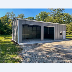 Kits de construction modernes <span class=keywords><strong>en</strong></span> acier préfabriqué pour abris industriels, entrepôts à faible coût, garages de stockage pour camions - Product Image 4
