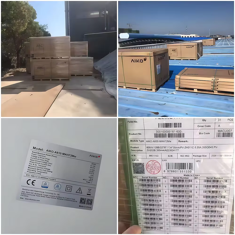AIKO AIKO High-Power Bifacial Double Glass HBC Solar Panel 805W 800W ...