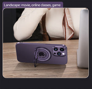 เคสแม่เหล็กสำหรับ <span class=keywords><strong>iPhone</strong></span> 14 13 12 PRO MAX 14 PLUS พร้อมที่วางโทรศัพท์มือถือฝาปิดแบบตั้งเคส PC แบบแข็งที่<span class=keywords><strong>ชาร์จ</strong></span>ไร้สาย - Product Image 6