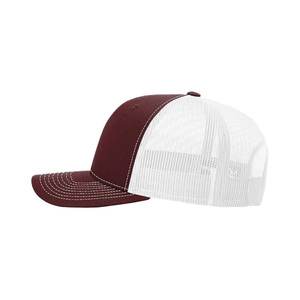 Chapeau de camionneur 6 panneaux de haute qualité personnalisé structuré conception unie bord incurvé maille respirante dos réglable à la mode en plein air - Product Image 3