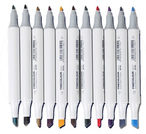 <span class=keywords><strong>Marqueurs</strong></span> à craie Finecolour de qualité artiste, très demandés, <span class=keywords><strong>avec</strong></span> pointes pinceaux souples - Product Image 5