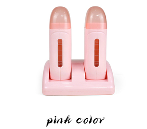 Chauffe-<span class=keywords><strong>cire</strong></span> d'épilation indolore électrique <span class=keywords><strong>professionnel</strong></span> Double rouleau pour visage corps pieds Machine à cirer la peau sensible à bas prix - Product Image 2