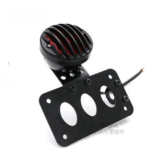 Accesorios para Motocicleta, Luz Trasera Lateral, Soporte para Placa de Matrícula, Soporte para Placa de Matrícula Retro Modificado para Motocicleta Kuhei - Product Image 3