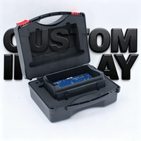 U-S011C Mallette de transport portable en plastique rigide de 12 pouces, moulée par injection PP, pour équipement, avec mousse de protection personnalisable et support OEM