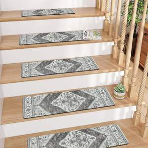 Custom Design Persian 8x30 "tappetini per scale in gomma per interni antiscivolo pedane moquette per gradini in <span class=keywords><strong>legno</strong></span> - Product Image 2