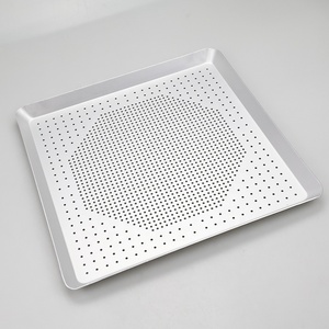 Quadrato in alluminio forato <span class=keywords><strong>teglia</strong></span> per <span class=keywords><strong>Pizza</strong></span> con fori per la cottura del forno, <span class=keywords><strong>Pizza</strong></span> gadget - Product Image 5