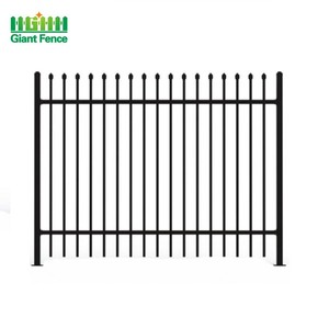 Painéis de <span class=keywords><strong>veda</strong></span>ção tubulares de alumínio preto para jardim doméstico revestido com pó superior de metal - Product Image 1