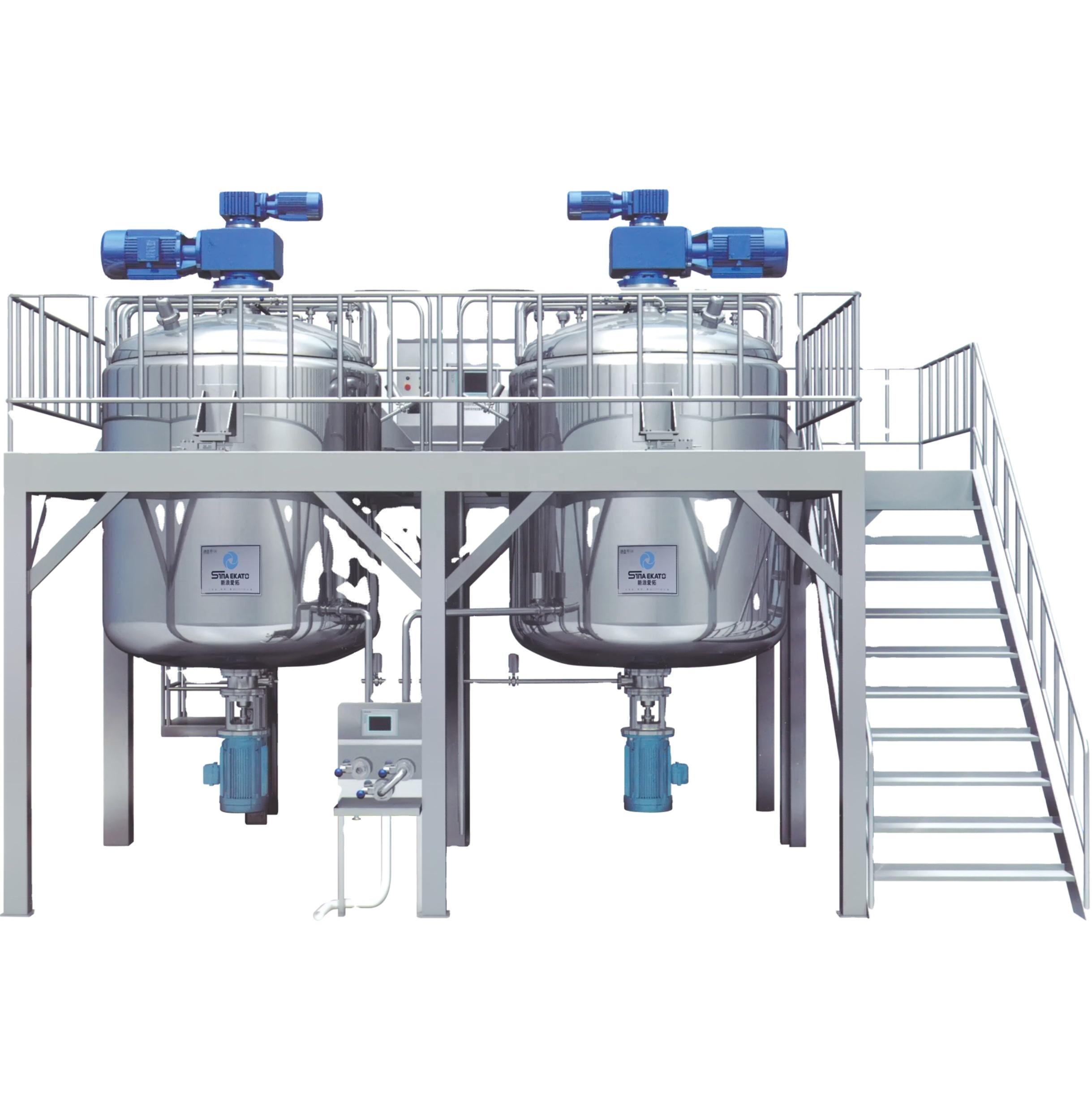 Гомогенизатор для шампуня, геля, лосьона, 50 литров, миксер, оборудование для производства жидкого мыла, небольшая линия