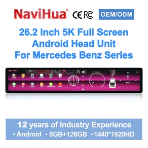 Autoradio Android Navihua 26,2 pouces avec écran large, Carplay, Android Auto, navigation GPS pour Benz C W205 GLC GLA CLA Classe A E - Product Image 1