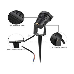 Espiga de inundación led 85-265v, antorcha de jardín, pradera bajo el suelo, <span class=keywords><strong>Pilar</strong></span> personalizado, luz de punta de jardín al aire libre - Product Image 5