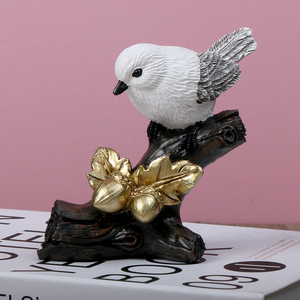 Ornamenti Creativi e Semplici in Resina a Forma di Uccello in Stile Europeo Moderno, Decorazioni per Soggiorno, Mobile TV/Vetrina, Artigianato per la Casa, Piccole Dimensioni - Product Image 4