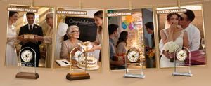 Dekorative Edle Tisch-Architektur-Kristalluhr mit Individualisierung für Feiertagsgeschenke - Product Image 4