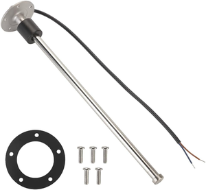 Sensor de Nivel de Combustible de Acero Inoxidable de 15 Pulgadas (380 mm) y 240-33 Ohmios para Tanques de Combustible de Barcos, Autos, Autocaravanas, Camiones y Vehículos - Product Image 1